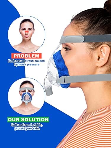 24 Опаковки, уплътнения за маски за цялото лице, за Многократна употреба Меки калъфи за маски Намаляват изтичане на въздух