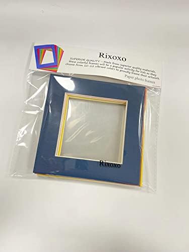 Хартиени рамки за снимки Rixoxo, Продукти Ярки Специална рамка Рамка от картон хартия-Голяма - 11 x 14 инча -Размерът на центъра
