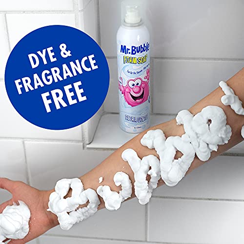Детски сапун за измиване на ръцете и тялото на Г-н. Bubble Extra Нежно Foam - Без ароматизатори, 8 грама, опаковка