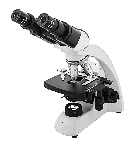 Бинокъла Микроскоп с Окуляр WF 10X, Обективи, 4X, 10X, 40X и 100X, корона с възможност за завъртане на 360 °, led