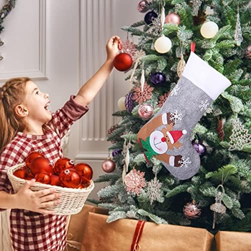 Коледна Украса под формата на Леденца, Коледни Чорапи, Подарък Пакет с Осветление, Коледна Украса в Навечерието на