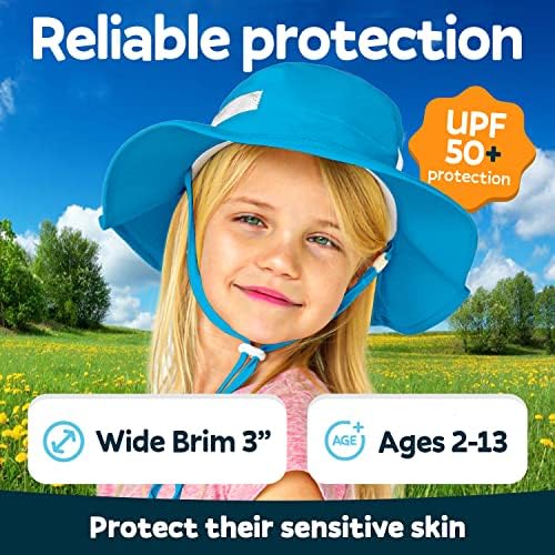 Солнцезащитная Шапка за деца GearTOP UPF 50 + за защита от слънцето на възраст от 2 до 13 години, Детска Солнцезащитная