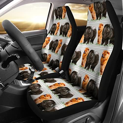 Седалките за столчета за автомобил с Принтом кучета pawlice Чау-чау-чау Универсални Калъфи За столчета за автомобил