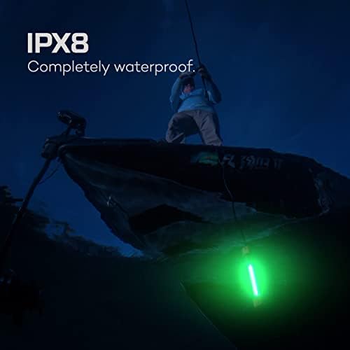 NEBO Submerser led Лампа за Подводен Риболов и док-станция; Водоустойчив IPX8; Лампа за Нощен Риболов за Crappie