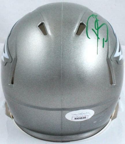 Мини-Каска Дария Slay с автограф на Philadelphia Eagles Flash Speed Mini-JSA W * Зелен - Мини-Каски NFL с автограф