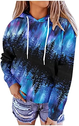 Скъпа hoody оверсайз на модел за жени, блузи в стил мозайка с цветни блокчета, ежедневна блуза с дълги ръкави