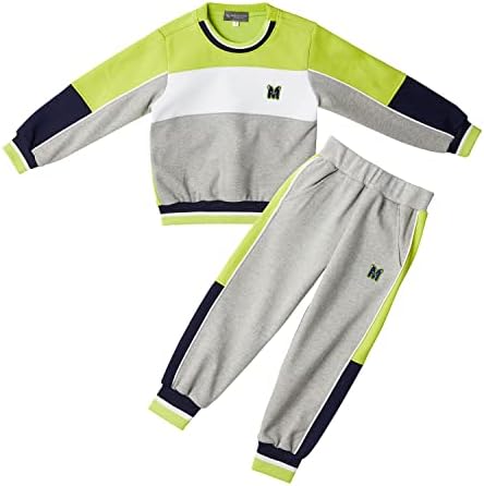 ROROANCO/ Детски спортни костюми, пуловер с кръгло деколте и комплект за джогинг, Спортен костюм от 2 теми, Спортни