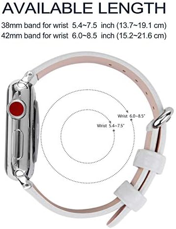 Съвместимост с поредица от Apple Watch 5, 4, 3, 2, 1 ( по-Малка версия на 38/40 мм) Кожена Гривна Преносим Аксесоар