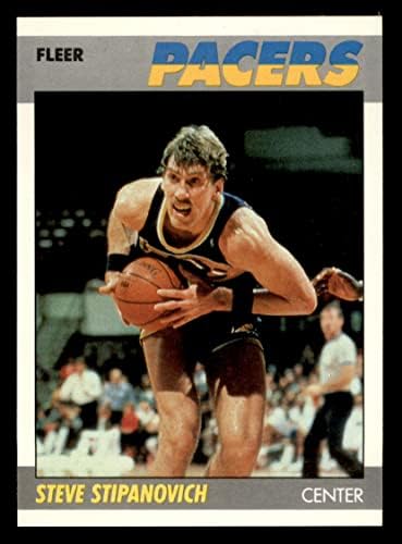 1987 Fleur 103 Стив Стипанович Индиана Пейсърс (Баскетболно карта) в Ню Йорк/Mount Пейсърс Мисури