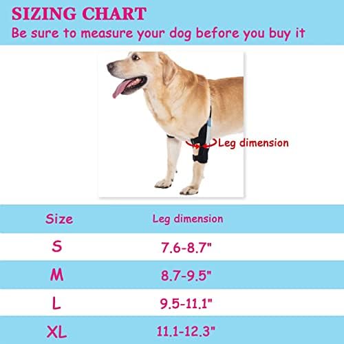 еластична превръзка на лакътя yrenoer за кучета Treat ACL CCL, Превръзка на предния крак с метални пружинящими ивици за кучета