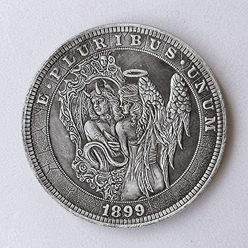 Монета на повикване Великобритания Виктория 1 Стотинка 1844 Червена Мед Копирни Монета за Събиране на копия Подарък колекция