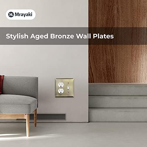 Декоративна Двухпозиционная комбинирана метална стенни плоча Mrayaki с 2 конектори - Превключвател за включване на светлината