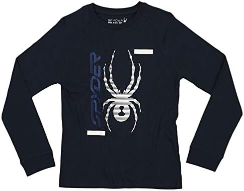 Спортен памучен Тениска Spyder Youth За момчета с дълъг ръкав и графичен дизайн