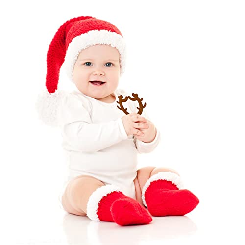 Anditoy, 4 опаковане на Коледни подаръци за никнене на млечни зъби, Първият Ми Коледен Прорезыватель за деца 3-12 месеца, Коледни