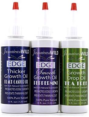 Ямайское масло за изглаждане на косата Wild Edge - Органично етерично масло от мента против сърбеж 4 грама