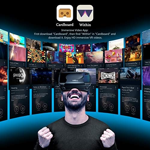 Слушалки easyCool VR Очила за виртуална реалност за вашия телефон Android Нови Очила за филми, Съвместими с 5-7 инчови