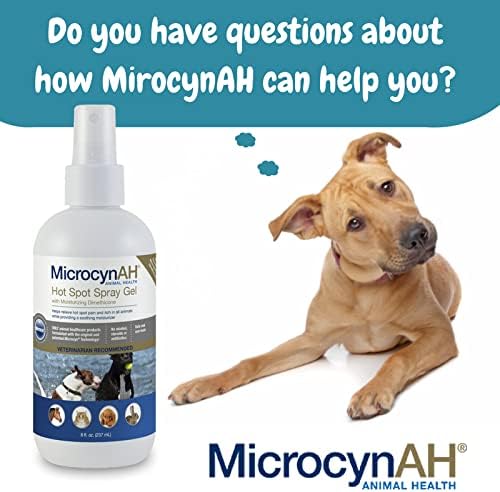 Спрей-гел MicrocynAH против сърбеж с хидратиращ Диметиконом за кучета | Нераздражающий спрей, Предназначен