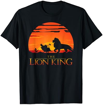 Класическа тениска на Дисни Цар Лъв Sunset Разходка с принтом Крал Лъв