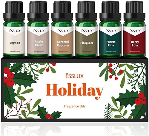 Парфюмерное масло, Празничен Комплект Ароматни масла ESSLUX, Аромати за направата на сапуни и Свещи, Коледен Подаръчен