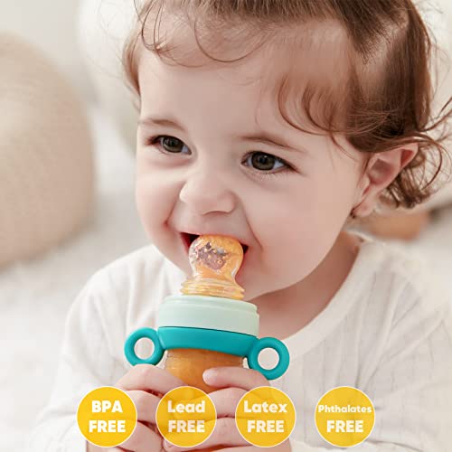 Играчка за никнене на млечни зъби KoalaZoom Бебе Кормушкой за бебешка храна, празна карта за плодове, Прорезывателем за Детска