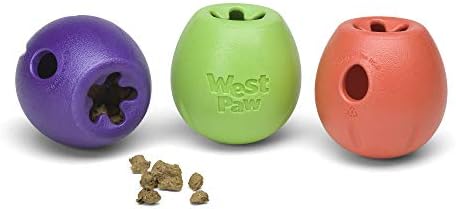 West Paw Zogoflex Rumbl-Играчка, за да се раздадат лакомство за кучета – Интерактивни детски играчки за Дъвчене с бавна подаване