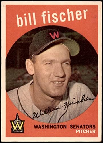 1959 Topps 230 Бил Фишер Вашингтон Сенатърс (Бейзболна картичка) EX/ MT Senators
