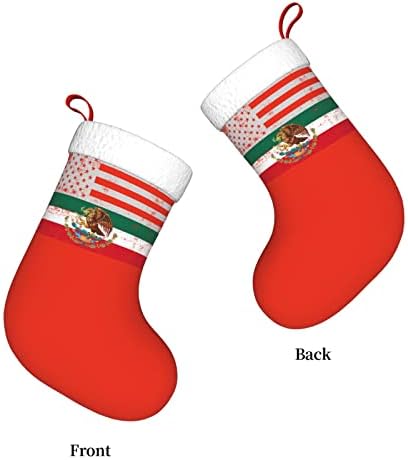 Cutedwarf Американски Мексикански Флаг Коледен Отглеждане На Коледни Празнични Украси Камина Окачен На Стелката 18