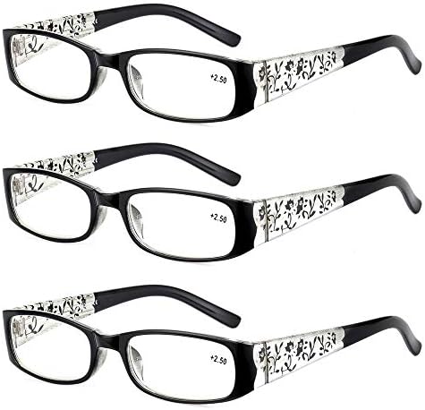 Qi Song 3 Двойки, Издълбани Женски Очила За Четене С Флорални Принтом, Модни Очила За четене