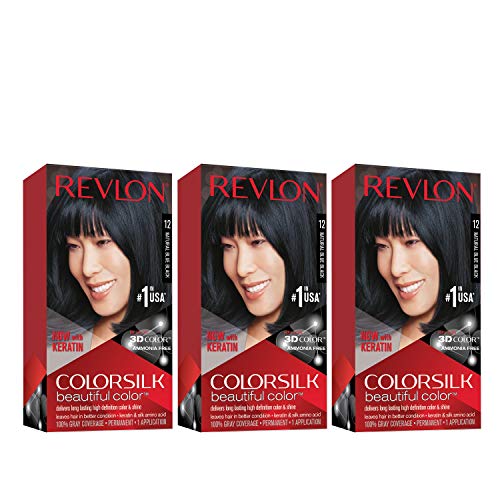 Перманентная боя за коса от Revlon, Перманентная боя за коса Colorsilk със седым покритие, без амоняк, кератин