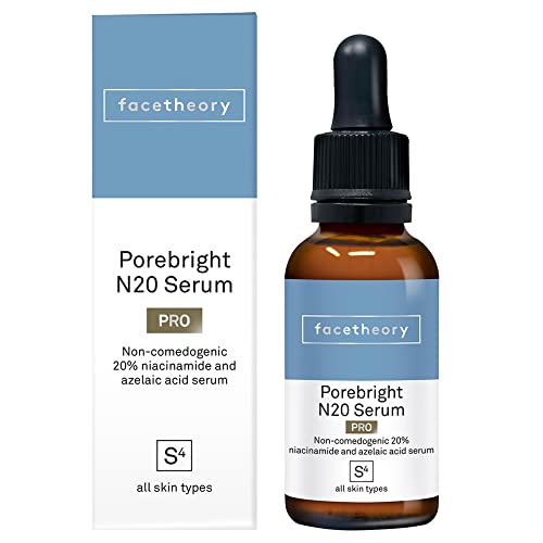 facetheory Porebright Serum S4 Pro - Професионална осветляющая серум, Ниацинамидная серум за лице, С азелаинова киселина,