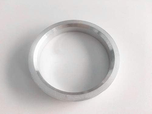 NB-AERO 4 бр. Сребристи алуминиеви пръстени 78,1 мм (колелото)- 56,1 мм (Ступица) | Централно пръстен Hubcentric 56,1 мм-78,1 мм за много Honda/Kia/Mini