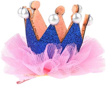 TiaoBug За Деца,, За Момиченца,, 1-ви Рожден Ден на Принцеса Декорация За Коса От Изкуствени Перли Корона, Диадема,