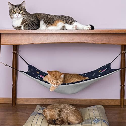 Хамак за домашни любимци Universe Sleeping Cat Bed с Регулируеми Каишки и Метални Куки 16,9 x13