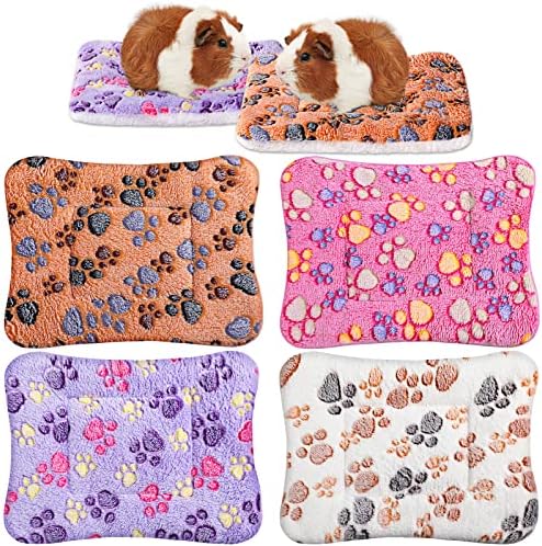 4 Опаковки Ултра Мека подложка за легла за кучета и котки с красиви щампи, обратим мек вълнен плат подложка за
