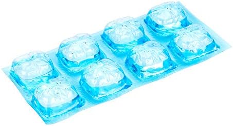 Пластмасов Гелевый пакет за лед Cater Ice Blue - за многократна употреба, Фланец - 7 3/4 x 3 1/2 x 3/4 - 1 графинная кутия