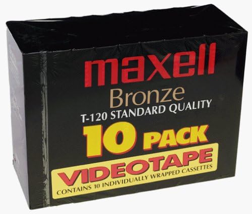 Maxell Bronze T-120 VHS (10 броя в опаковка)