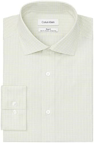 Мъжка риза на Calvin Klein от Нетъкан текстил Участък Slim Fit В клетката