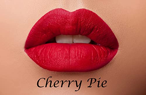 Набор от Glossy Pops - Блясък за устни Big Apple Lipstick Duo, грунд за устни Cherry Pie Lipstain Duo и чанта за съхранение