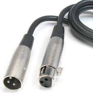 iMBAPrice 6 Фута XLR 3-Пинов кабел Микрофон, 3P Мъжки / женски (калибър 28 тел)