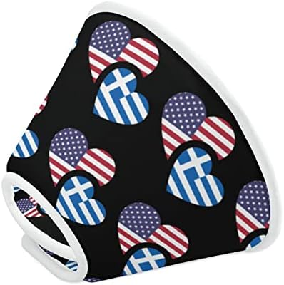 Гърция Флаг на САЩ Кученце Конусообразный Яка Регулируем Нашийник За Възстановяване на Домашни Любимци Защитен Нашийник