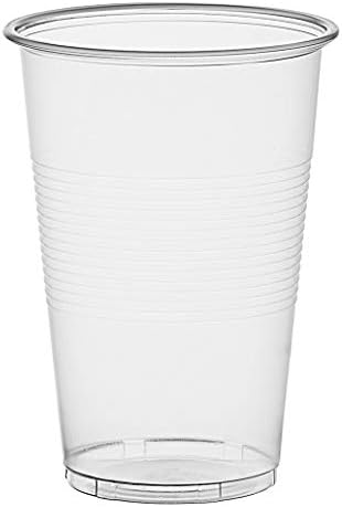 Прозрачни пластмасови чаши TashiBox на 12 унции - чаши за Еднократна употреба за партита със студена напитка (200)