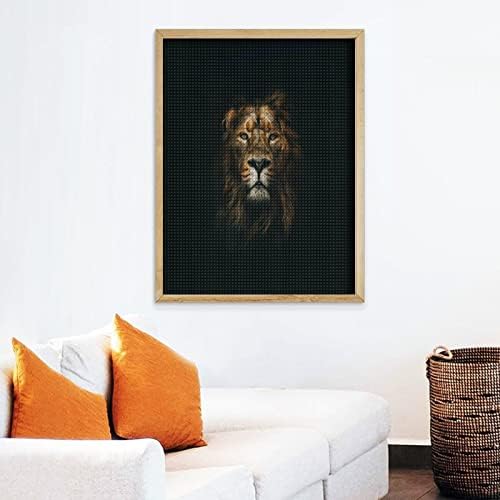Царят на Животните, Лъвът Диамантена Живопис Комплект Художествени Картини САМ Пълна Тренировка Аксесоари