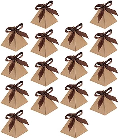 TOYANDONA 20pcs Кутии за Подаръци за Сватбени партита Триъгълни Кутии шоколадови Бонбони, Кутия За Сватба Предложения