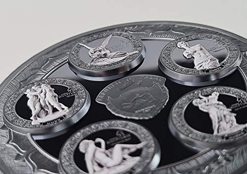 2021 DE Вечни Скулптура PowerCoin Екстаз Света Тереза Специално издание 5 Грама Сребърна монета от 20 $ Palau 2021 Proof