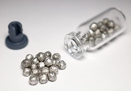 Метални топки от магнезий /Ритъм 99,99% чист елемент на 12 Мг от Химическата проба, Много лек метал! - Научен експеримент - Комплект
