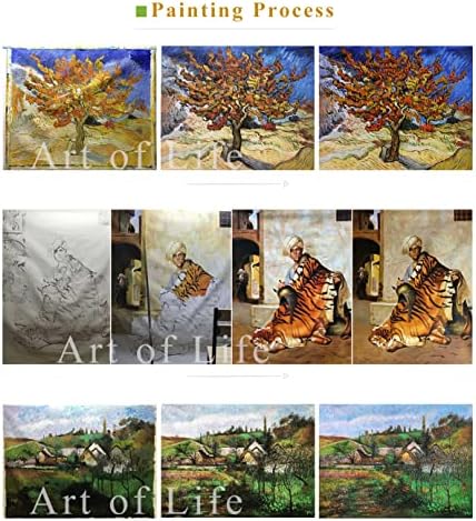 $ 80-$ 1500 Ръчно рисувани учители, Художествени академии - 22 Картини с маслени бои на Кон, Овца и Коза