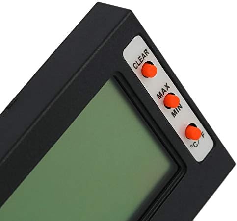 KLHHG Цифров LCD термометър, Влагомер Метър, Термометър за домашни любимци, с голям екран и Влагомер