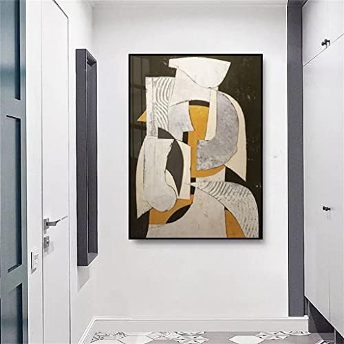 YXBDN Абстрактна Мъжки и Дамски Двойка Стенно Изкуство Платно Картина Модерен Начало Декор в Хола (Цвят: A, Размер: