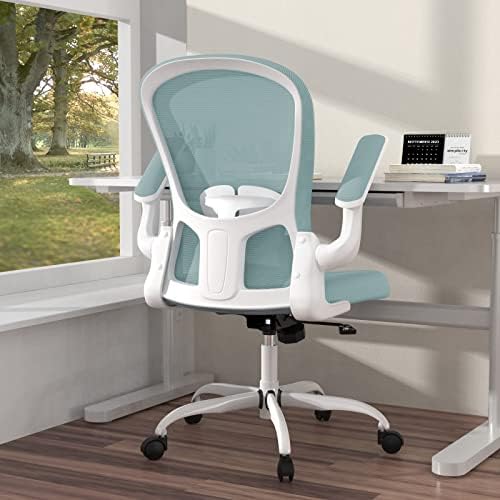 Ергономичен Офис стол, Удобно Въртящо се Работно Стол за офис, Работно Кресло от Дишаща мрежа, Компютърно стол с подкрепата на