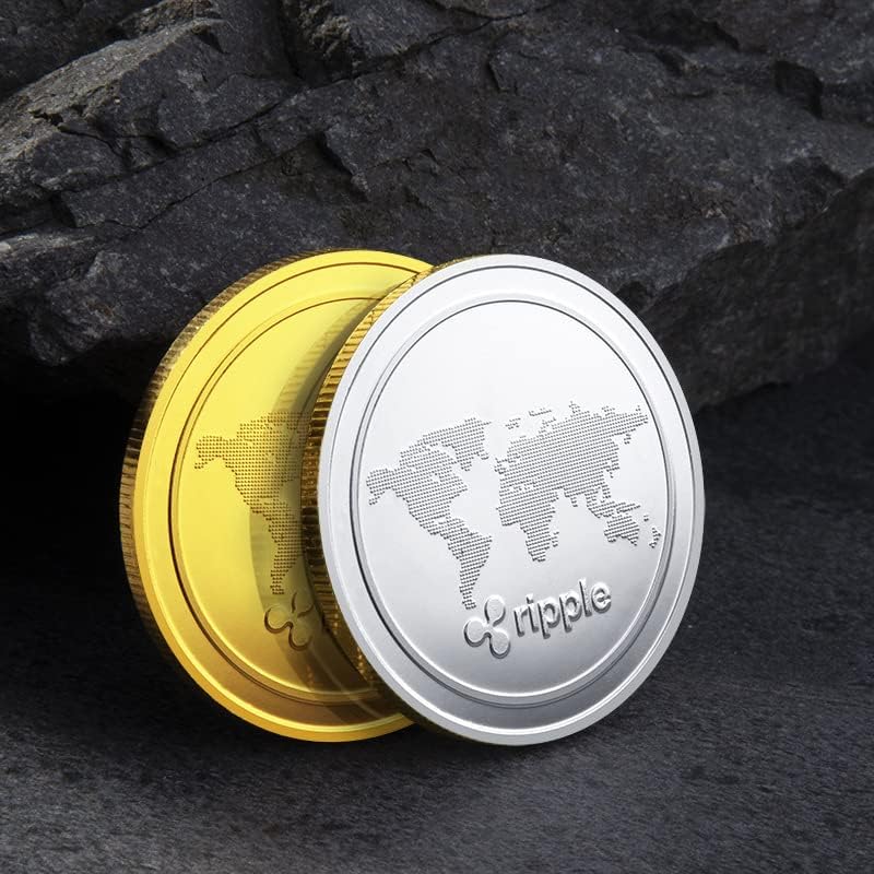 Монета Ripple Айде Кръг са подбрани Монета XRP Монета с Футляром Възпоменателна Монета Предизвикателство Монети, Златни